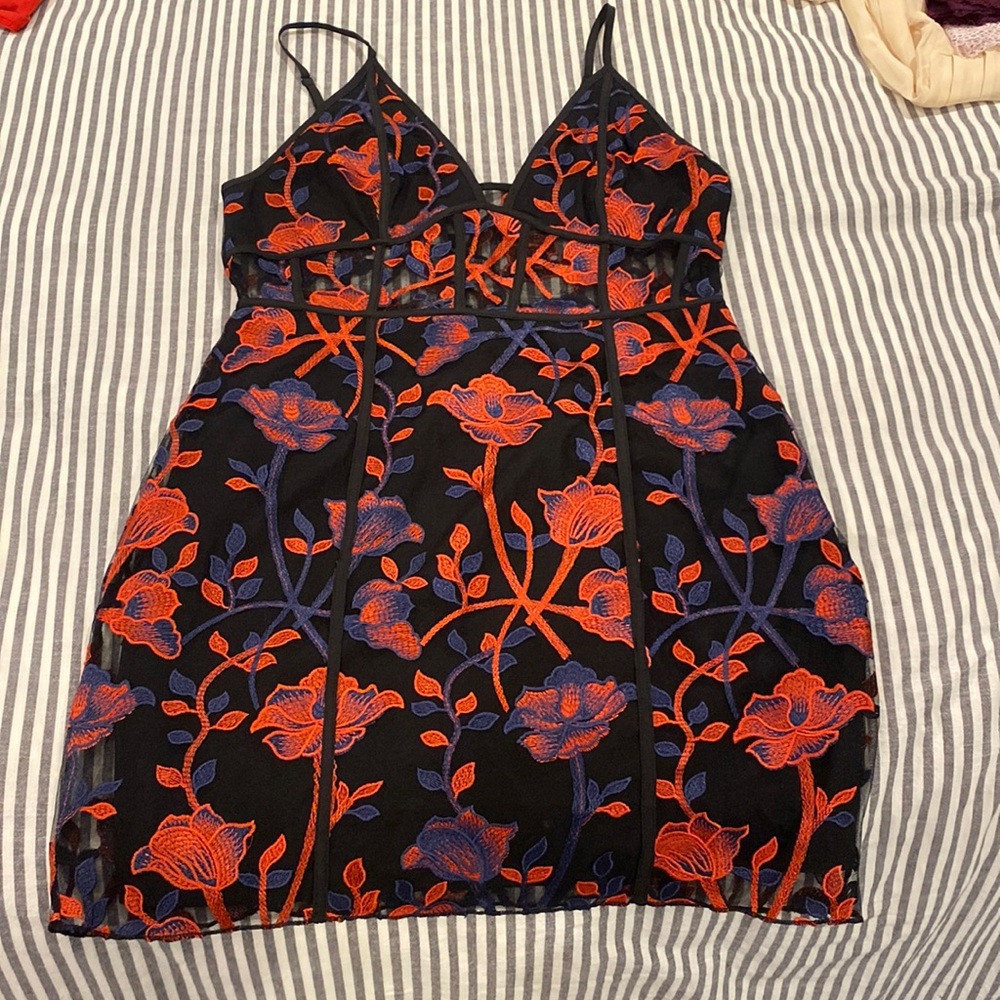 Tobi floral mini dress